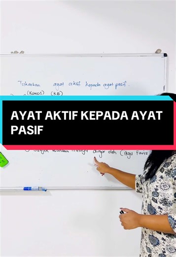 Tukarkan Ayat Aktif kepada Ayat Pasif dengan Mudah
