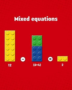 MATEMATICA! 💯 Sottrazioni, addizioni e frazioni... quante cose si possono imparare con i mattoncini? #LetsBuildTogether | LEGO