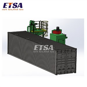 [Hot Item] 40FT Container Shot Blasting Booth/ Sand Blasting Room