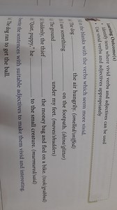 Learring Outcome(s)- Identify texts where vivid verbs and adje... | Filo