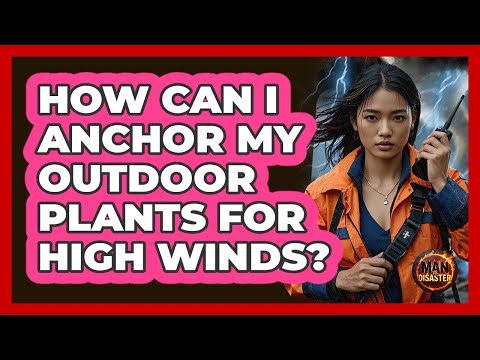 How Can I Anchor My Outdoor Plants For High Winds?