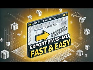 Export ETABS Load Data to Excel in Seconds! (For Structural Frame Design)