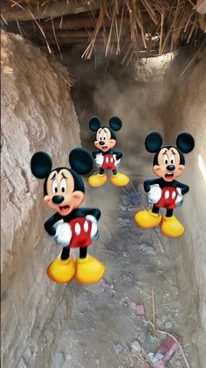 Mickey Mouse escape from monster mickey mouse
