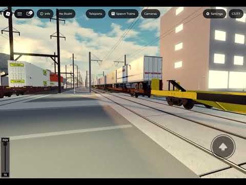 Roblox Railfanning episode 14: An ATSF freight train in rails unlimited