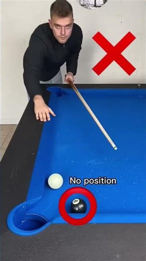 Pool lesson: you are playing this shot completely wrong! ❌ STOP! ❌ #billiards #8ball #pool#viral