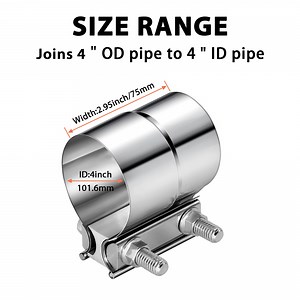[Hot Item] 4-Inch Lap Joint Band Clamp for Exhaust Pipe Repair-Essential Clamps