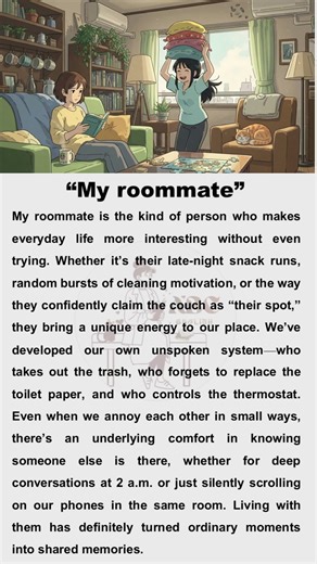 My roommate | English reading | English listening | English for beginners