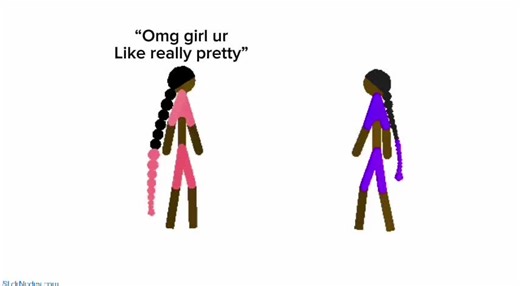 Kanesha and Nevaeh become friends! #sticknodes #fyp #thesavagebaddies