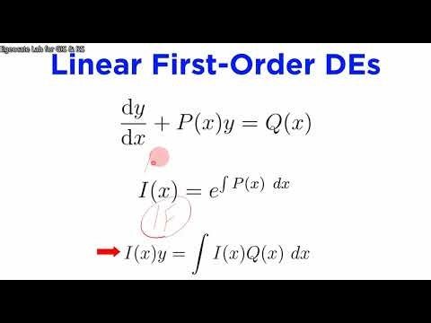 7.1 linear first order DE part 1