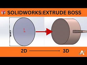 Solidworks Extrude Tutorial | Turn 2D Sketch Into 3D