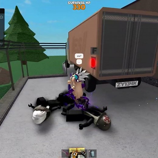 omg i feel bad for her she died 😔 #roblox #mm2 #murdermystery2