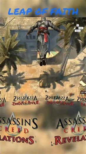 Insane Leap of Faith 🔥 Assassin’s Creed Revelations Parkour + Synchronization #assassin #invincible