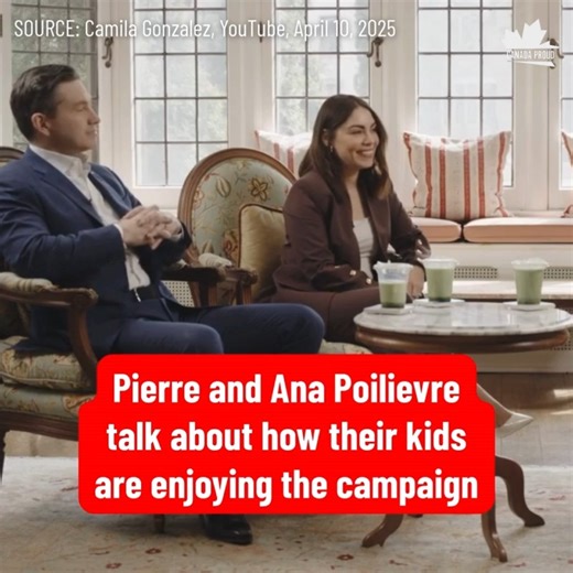 Must be interesting bringing the kids in the campaign trail. 😅 | Canada Proud