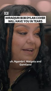 ABC Indigenous | Proud Wiradjuri women, Dyagula, covers Bob Dylan’s song in language. Woah 🤩 Artist: @dyagula The Piano — Stream now on ABC iview or... | Instagram