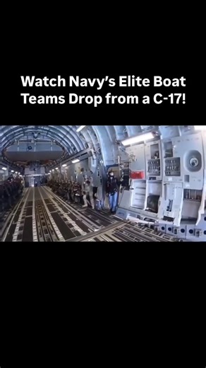 40K views · 294 reactions | The US Navy deploys their Special Warfare Combat Crewmen from a C-17 at 30,000 feet, boats and all. This is truly something else, and one heck of a way to launch a boat. Keep this in mind when you're cursing the boat ramp this weekend... @aviationdiary_ #navy #swcc #boating #usnavy #C17 | Power & Motoryacht Magazine | Facebook