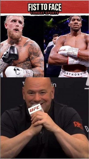 "That's a bad idea" Dana White on Jake Paul vs Anthony Joshua 😂 #ufc #boxing #jakepaul