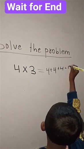 🎯Easy trick to learn multiplication 💥#educational video