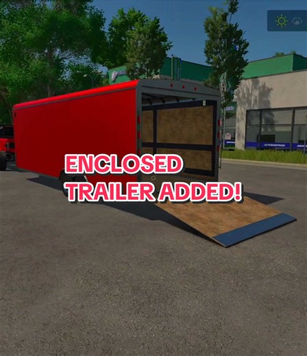 I’m hyped! They finally added a enclosed trailer. This is available on all platforms. Check it out guys! #farmingsimulator25 #fs25 #farmingsimulator #fs25mods #farmsim