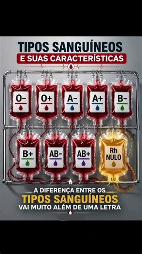 Tipos sanguíneos e suas características