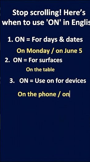 “How to Use ON in English | Simple Rules for Everyone”