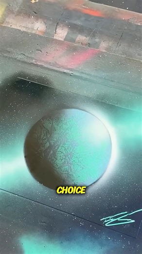 Custom planets paintings are so back! #spraypaint #tutorial #artist #custom #planetpainting | Tomwellywells