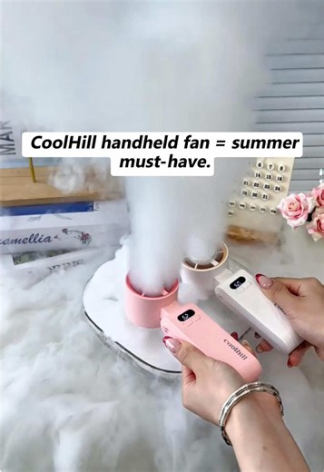 CoolHill Handheld Fan: 199 Speeds & Cooling Plate