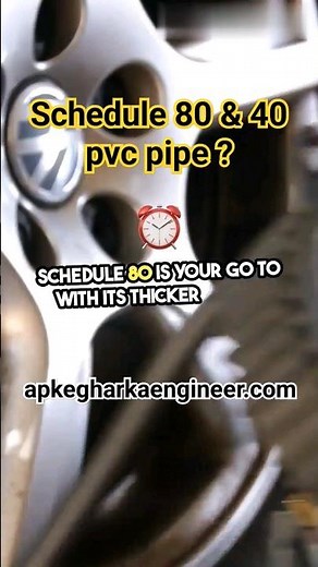 What is the difference in Schedule 40 and 80? #pvcpipe #pvc #plumbingpipes #civil #houseconstruction