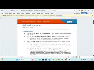 New Perspectives Word 2019 | Module 9 Sam Project 1a | Settlers Insurance #newperspectives