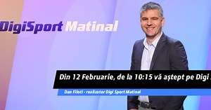 O nouă emisiune la Digi Sport 1: Dan Filoti prezintă Digi Sport Matinal