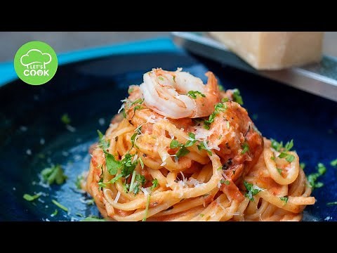 Amazingly simple: Spaghetti with shrimp and garlic