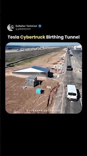 Tesla Cybertruck Secret Tunnel at Tesla Gigafactory! 😲