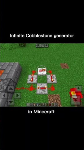 Infinite Cobblestone Generator ♾️ (Easy & Satisfying Build) #minecraft #youtubeshorts #gaming #memes