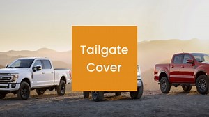 Tailgate Molding Top Trim Cap Compatible with Ford F150 2015-2020, Flexible Step Center Piece Protector Cover with Release Button