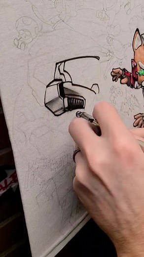 225K views · 8.1K reactions | Day 8️⃣ of painting my favorite nostalgic video game characters. this time we've got Master Chief, with a Banshee, Steve from #minecraft, Starfox's Arwing and some #spaceinvaders #graffiti #airbrush #art #atari #throwback #oldschool #90skids | Dale the Airbrush Guy | Facebook