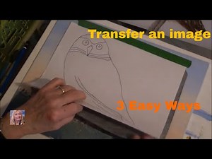 3 ways to TRANSFER an image to a canvas Acrylic Painting for Beginners Step by Step