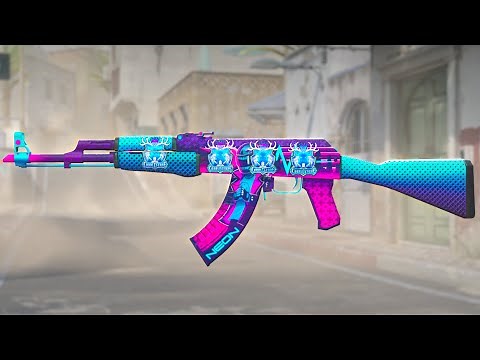 CS2 Updated CBBL Holo Sticker - AK 47 Neon Rider + 4x Cbbl Holo Sticker Craft
