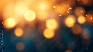 Abstract bokeh background with sparkling lights creating a magical atmosphere in warm tones, Abstract bokeh background with sparkling lights in warm and cool tones