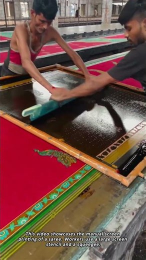 The Traditional Art of Indian Saree Screen Printing