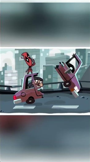 Deadpool em ação! #desenhosanimados #deadpool