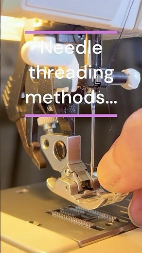 Needle Threading Options... #needlethreader #sewing #sewingtutorials #sewingmachinetips