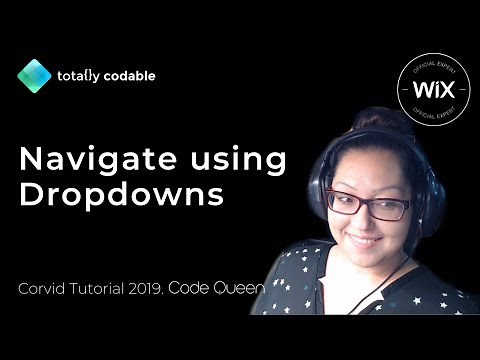 Use dropdowns to navigate to another page on Wix - 8 lines of Code