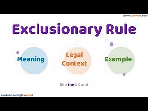 Exclusionary Rule Meaning Legal Context & Example Legal Terms Simplified @LawMint