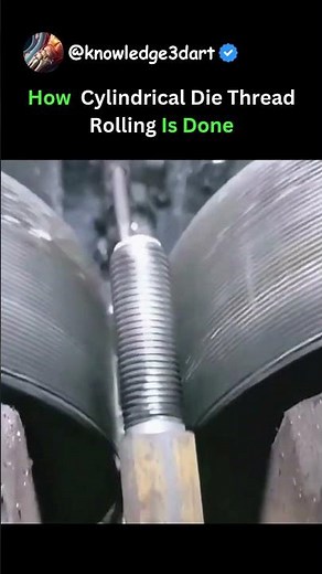 How Cylindrical Die Thread Rolling Is Done