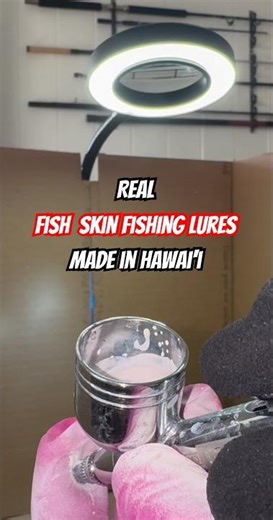 Next Level Fishing Lures | Real Menpachi & Aholehole fish skin #fishing #custombaits #airbrush