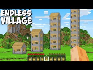 I look this ENDLESS TALLEST Village in My Minecraft World !!! Secret Longest Biggest Village !!!