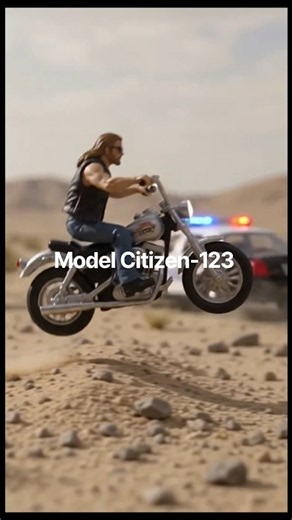 Model Citizen Tiny Worlds w/AI 1/64 "The Getaway" Pt.2 Route 66 Texaco Diorama (Dark Editions)