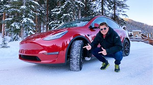 Video: How Good Is A Tesla With Michelin CrossClimate 2 Tires In The Snow?