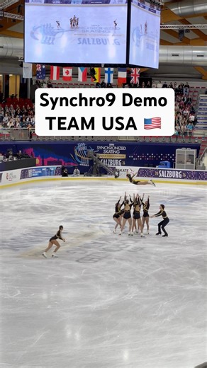 Synchro9 Demo TEAM USA 🇺🇸#synchronizedskating #synchro #salzburg #iceskating #teamusa
