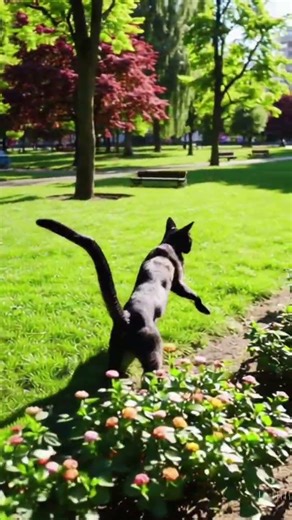 Cat run is in the park..❤️🙊