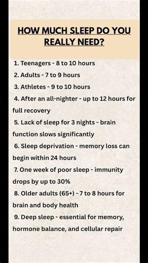 How Much Sleep Do You Really Need? 😴 | The Complete Sleep Guide by Age and Situation